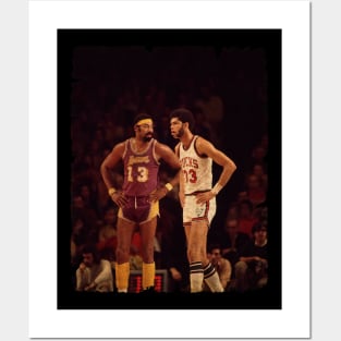 Wilt Chamberlain vs Kareem Abdul Jabbar Posters and Art